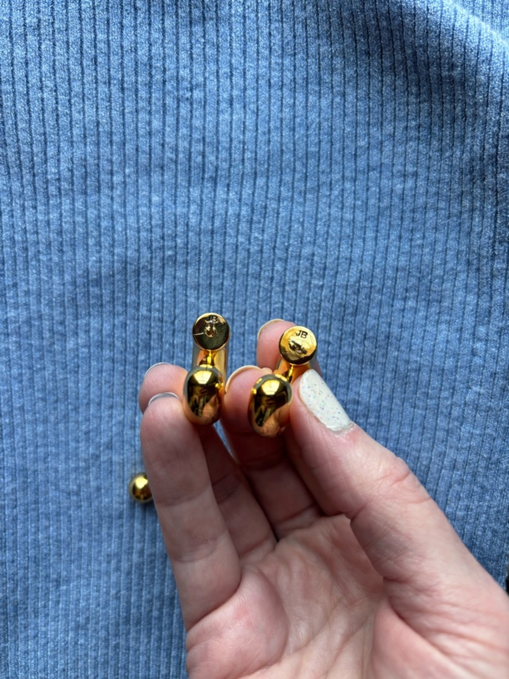 Jenny Bird Gold Tome Hoops - Picture 5 of 7